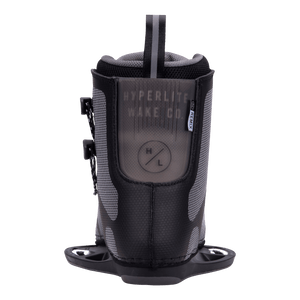 Remix Binding: Black/gray with logo, perfect for beginner to intermediate wakeboarders.