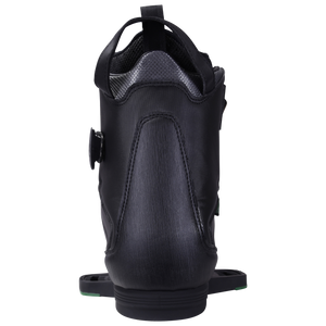 Scout Binding with dial lacing and abrasion-resistant materials, in black.