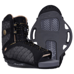 Black Journey w/Syn bindings, quilted texture, open toe, soft landing spine.