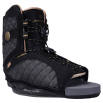 Syn Binding, black/gray colors, laces, logo, features a Low Pro Plate System.