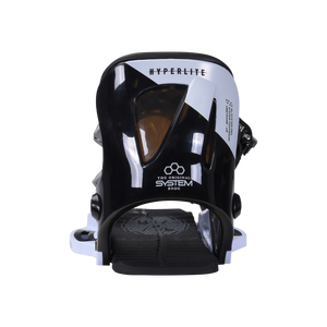 Ultralight System Pro Binding with logo, strap system, and urethane highback.