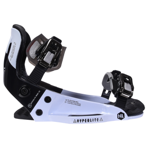 System Pro: G6 Polycarbonate snowboard binding, metal buckles & straps.