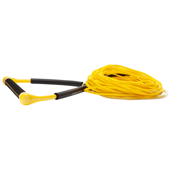 Yellow, black Hyperlite CG handle w/ Fuse Line for wakeboarding.