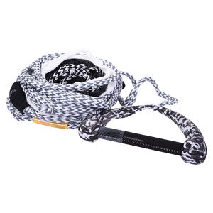 77.5 Foil Surf Rope in black/white with handle.