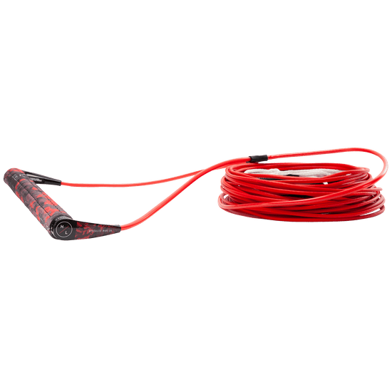 SG Handle w/ A-Line - Red jump rope with coiled cable and grip handles.