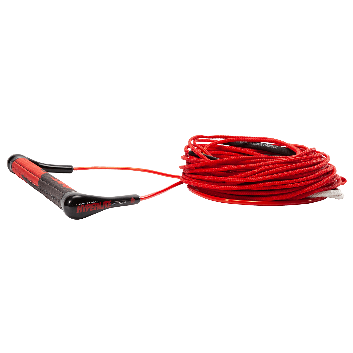Red SG Handle with sticky red/black grip and fuse line.