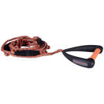 25 Pro Surf Rope w/ Handle in Black & Orange, featuring oversized foam endcaps.