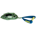 25 Pro Surf Rope with Blue Handle & Coiled Yellow Design.