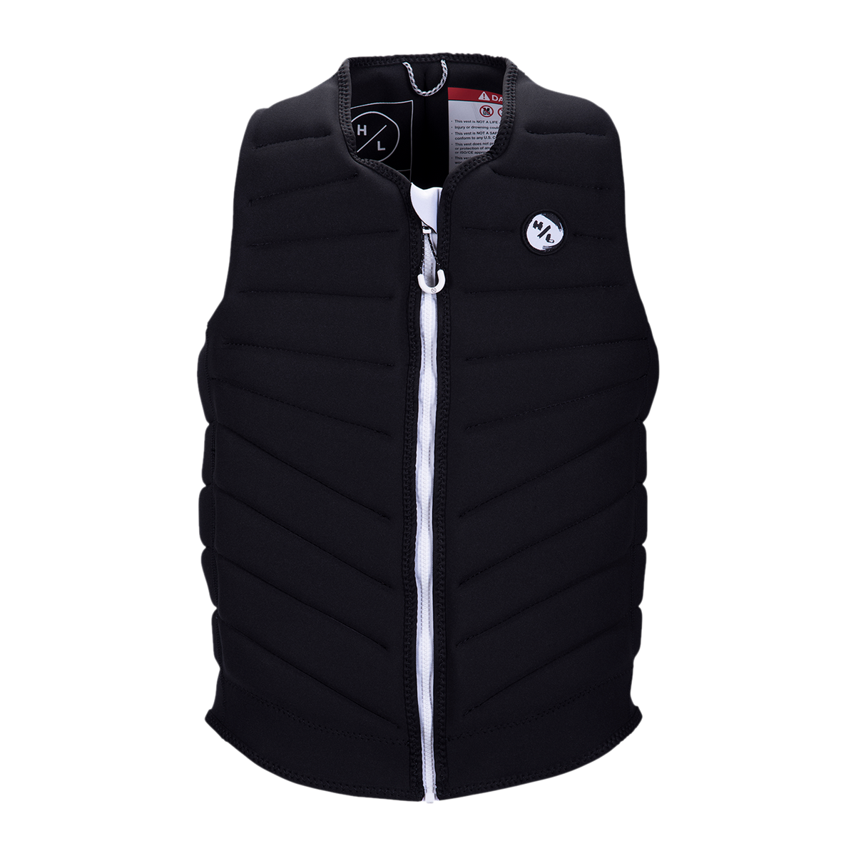 Blueprint Jacket in black with a white zipper and chest logo.