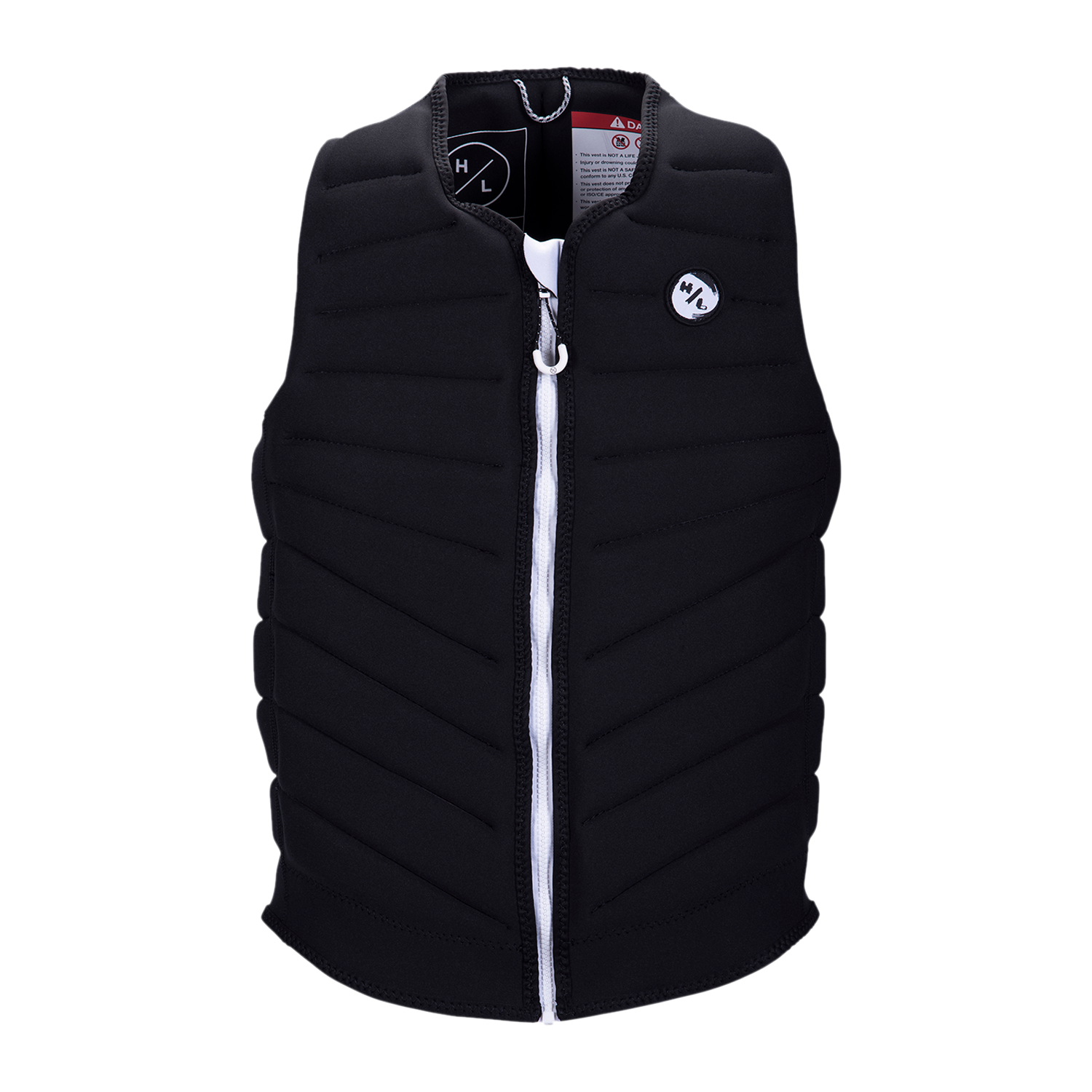 Blueprint Jacket in black with a white zipper and chest logo.