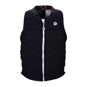 Blueprint Jacket in black with a white zipper and chest logo.