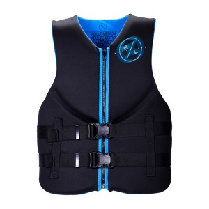 Mens Indy CGA Vest - Blue, zipper & buckle closures, US Coast Guard Approved.