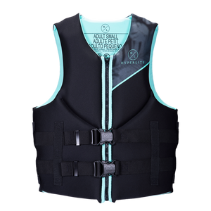 Aqua Indy Womens CGA Vest, buckle straps, Adult Small, US Coast Guard Approved.