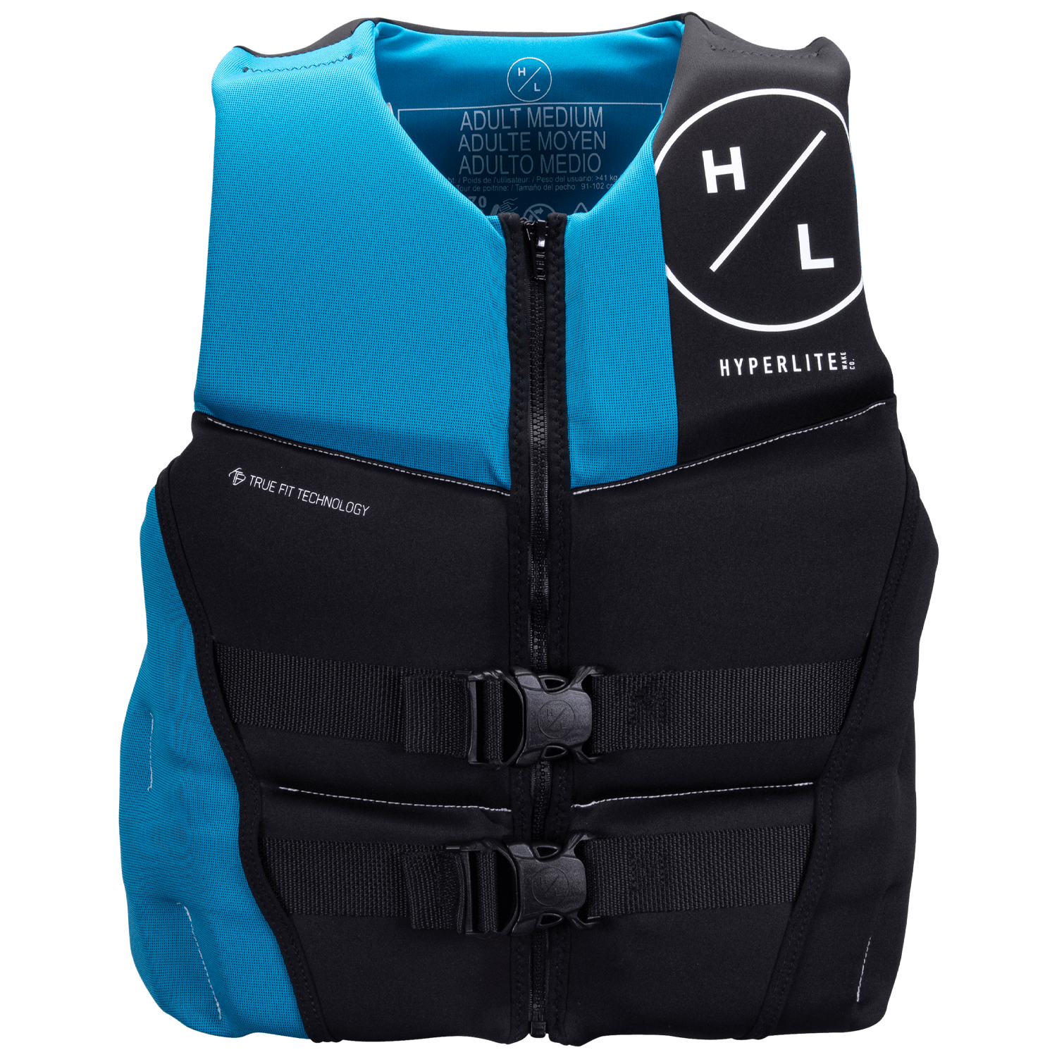 Prime Mens CGA Vest - Blue/Black with adjustable straps, Hyperlite logo, and True Flex Tech.