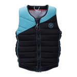 Blue/black Storm Jacket, skim style padded vest with front zipper and logo.
