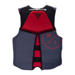 KW Pro Junior Indy CGA Vest, red/black with logo/stripes; Coast Guard Approved.