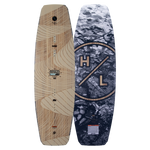 Top and base of ATV 2024 wakeboard with logos, featuring E-Core Construction.