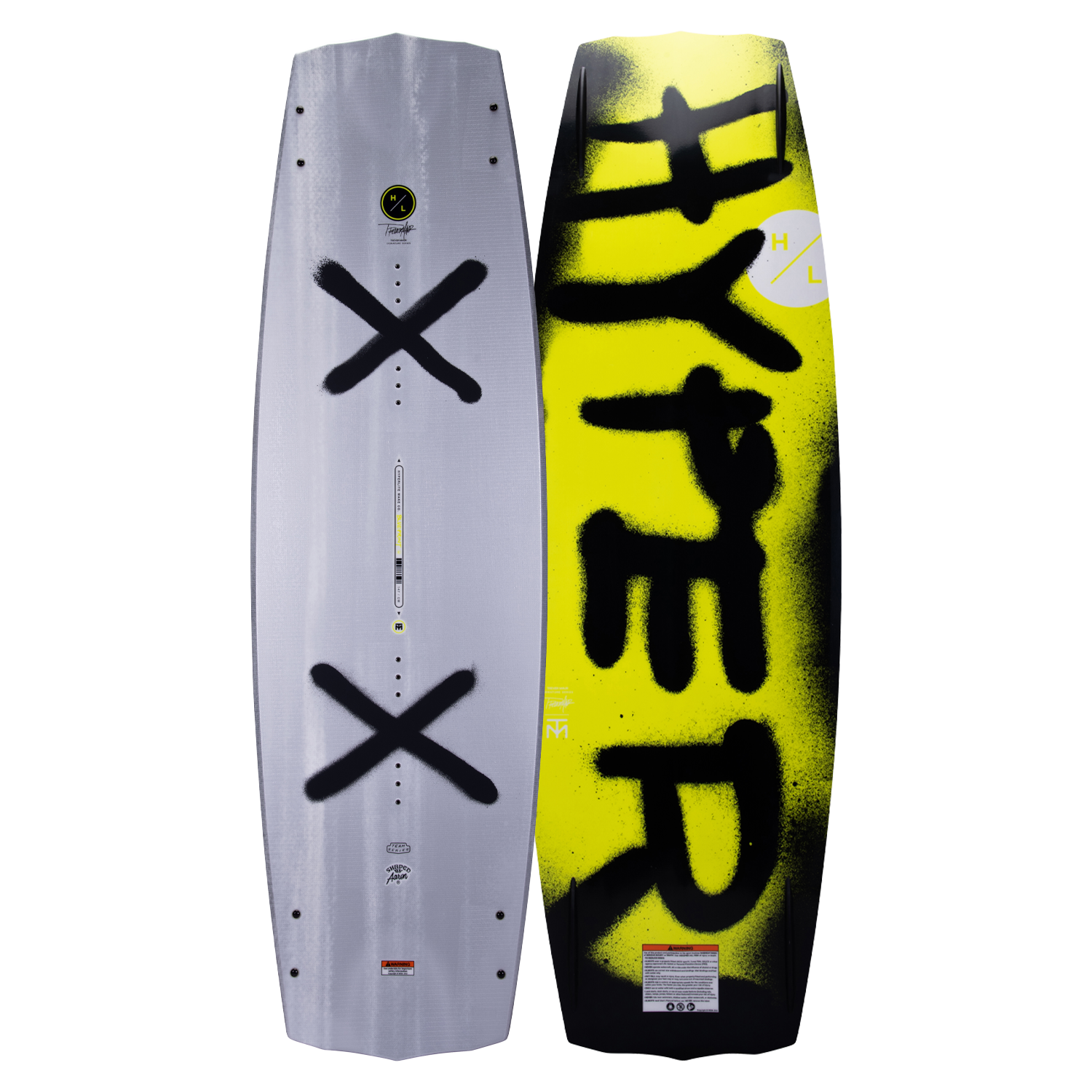 Silver Blueprint 2024 with black X and yellow one with black HYPER for an insane pop.