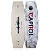 Capitol 2024 Black/Blue Wakeboard with Graphics and a Blended 3-Stage Rocker.