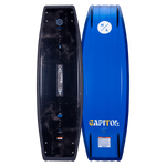 Capitol 2024 Black/Blue Wakeboard with Graphics and a Blended 3-Stage Rocker.