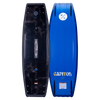 Capitol 2024 Black/Blue Wakeboard with Graphics and a Blended 3-Stage Rocker.