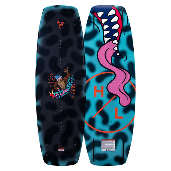 The Murray Jr. wakeboard showcases abstract designs, bold patterns, and a subtle 3-stage rocker.
