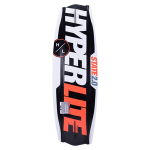 Ride the 125cm State Jr. wakeboard with an asymmetrical design and bold colors.