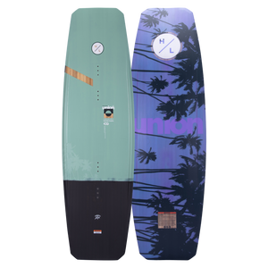 Ltd. Edition Union Dom Guehrs wakeboard with palm tree and abstract designs.