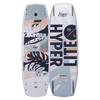 Top and base of Venice 2023 wakeboard, HYPERLITE text, vibrant patterns, and Variable Edge Design.