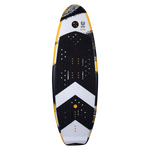 UTE wakeboard: Black/yellow with chevron pattern and DuraShell construction.
