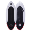 Top and base of Buzz wakeboard with black, white, and red designs using Durashell Construction.