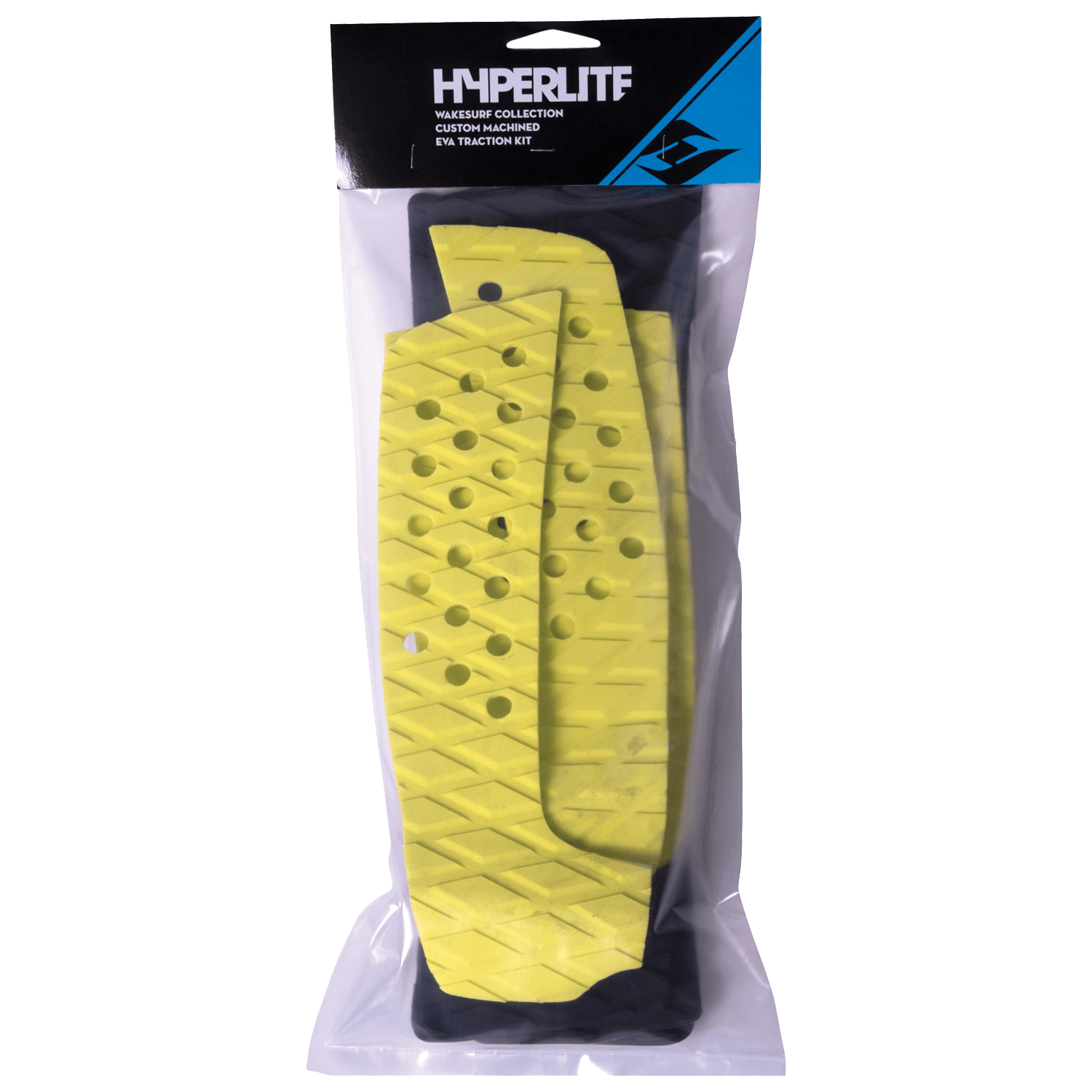Yellow Wakesurf EVA Traction Pad Kit in packaging.