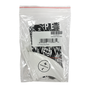3.5 Torq Surf Fin - 2 Pack from Hyperlite in a clear bag with barcode and text.