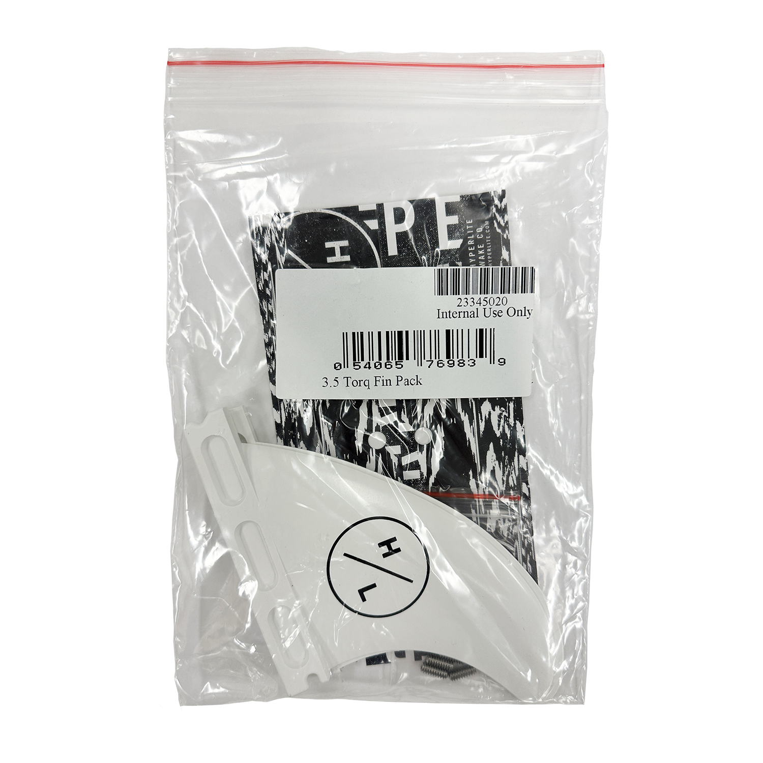 Bag with 3.5 Torq Surf Fin (2-Pack) and barcode inside.
